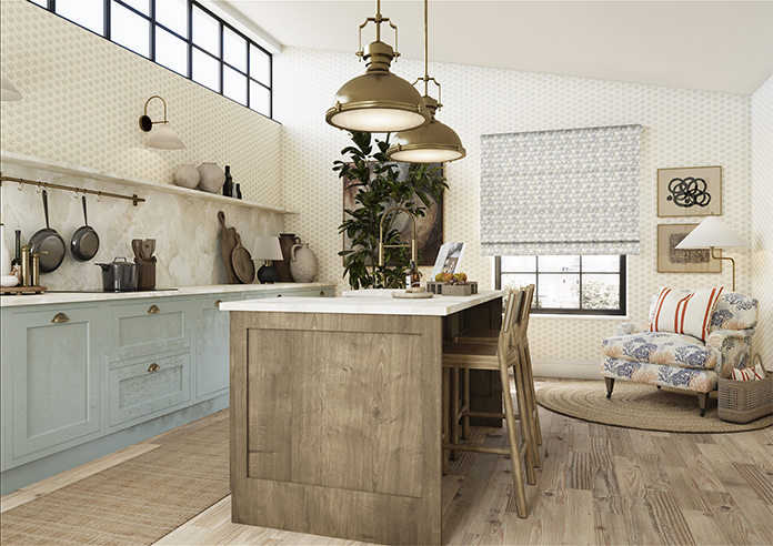 Shelly, Frosted Stone - Twist&Fit Roman Blind - Image 6